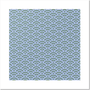 Japanese Sea Pattern Posters and Art